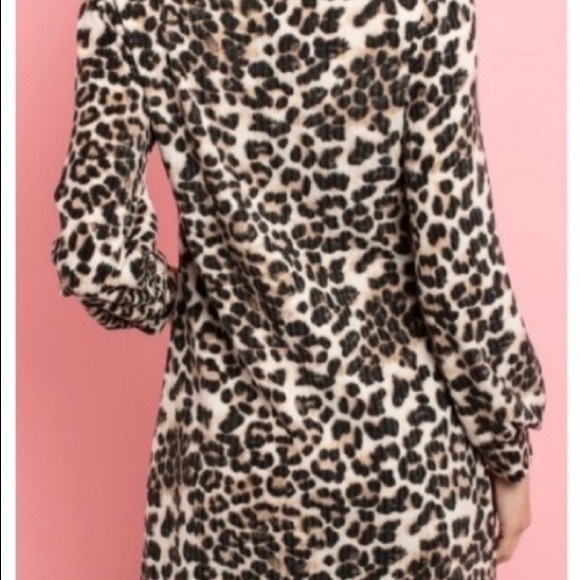 Leopard Print Ultra Soft Dress - Picture 2 of 5